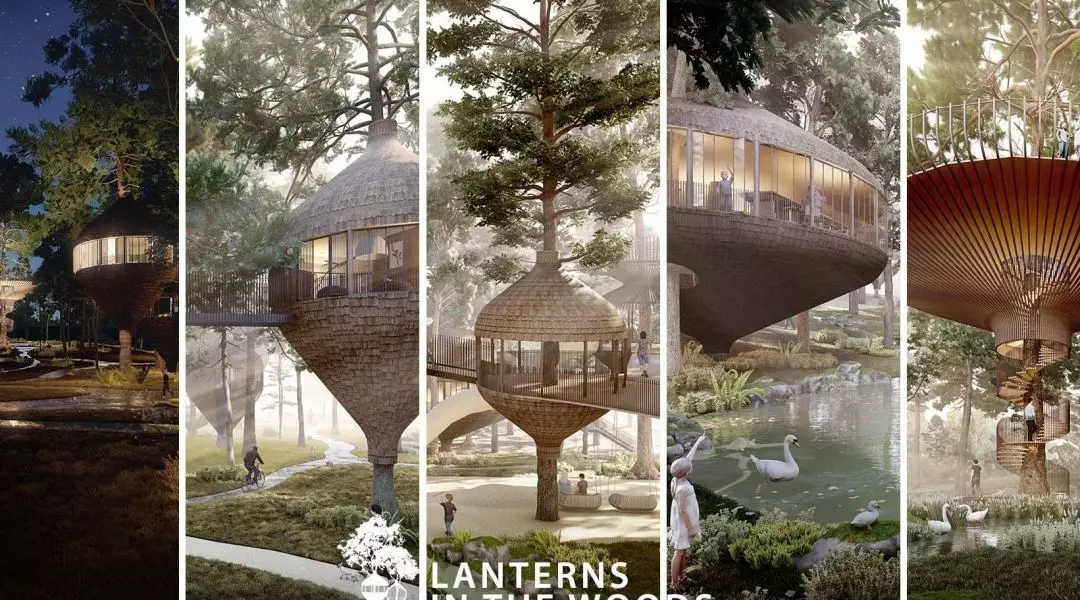 Nagroda Główna, proj.: „Lanterns in the woods”