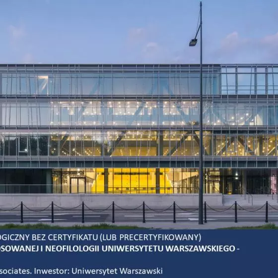 Wyróżnienie w kategorii Najlepszy budynek ekologiczny bez certyfikatu (bądź precertyfikowany)