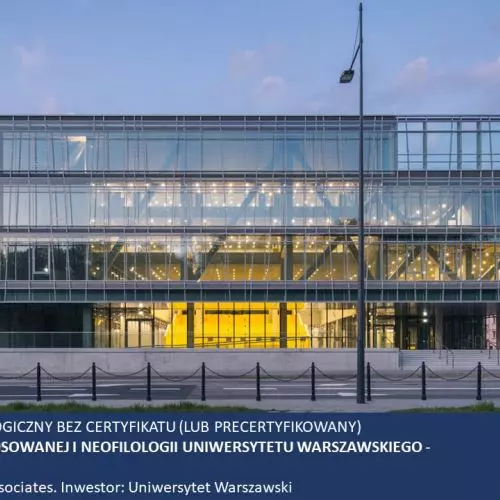 Wyróżnienie w kategorii Najlepszy budynek ekologiczny bez certyfikatu (bądź precertyfikowany)