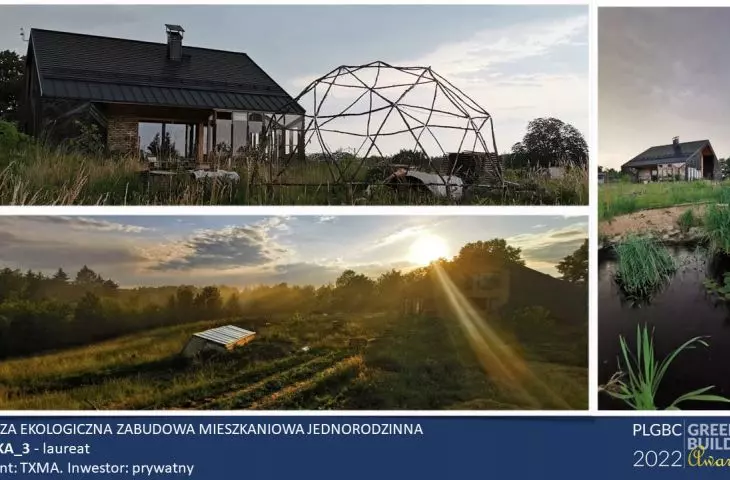 Nagroda w kategorii Najlepsza ekologiczna zabudowa mieszkaniowa jednorodzinna