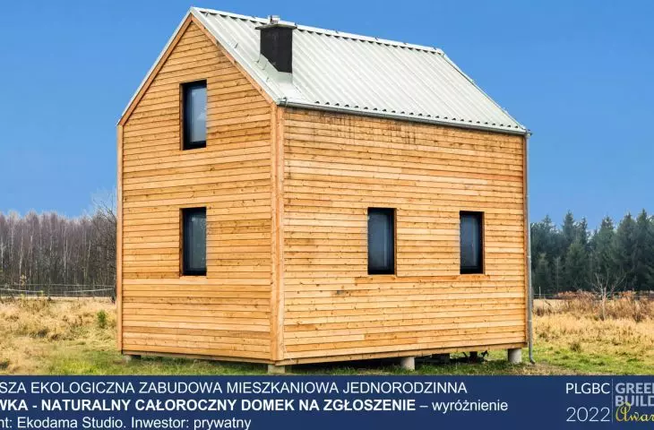 Wyróżnienie w kategorii Najlepsza ekologiczna zabudowa mieszkaniowa jednorodzinna