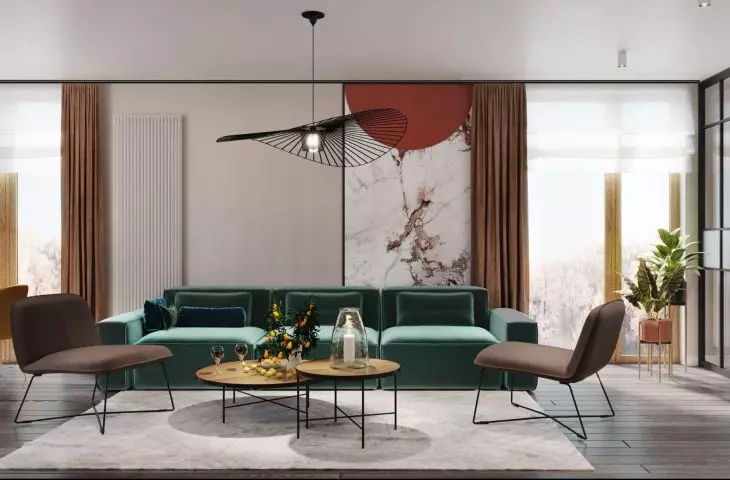 Kolorowy apartament dla pięcioosobowej rodziny