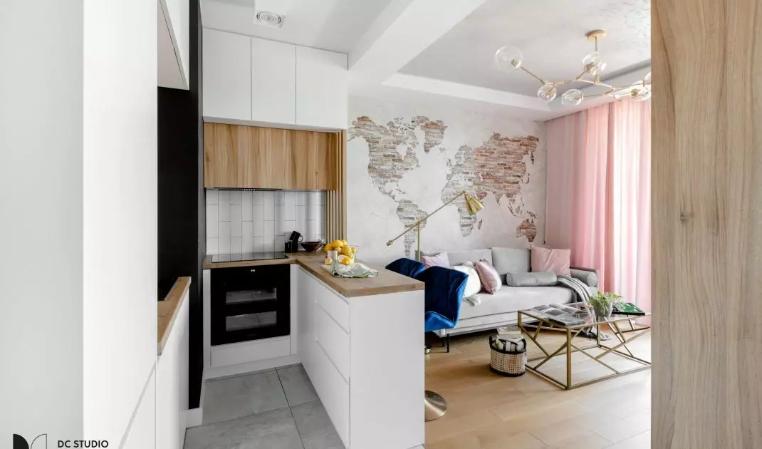 Travel-inspired apartment