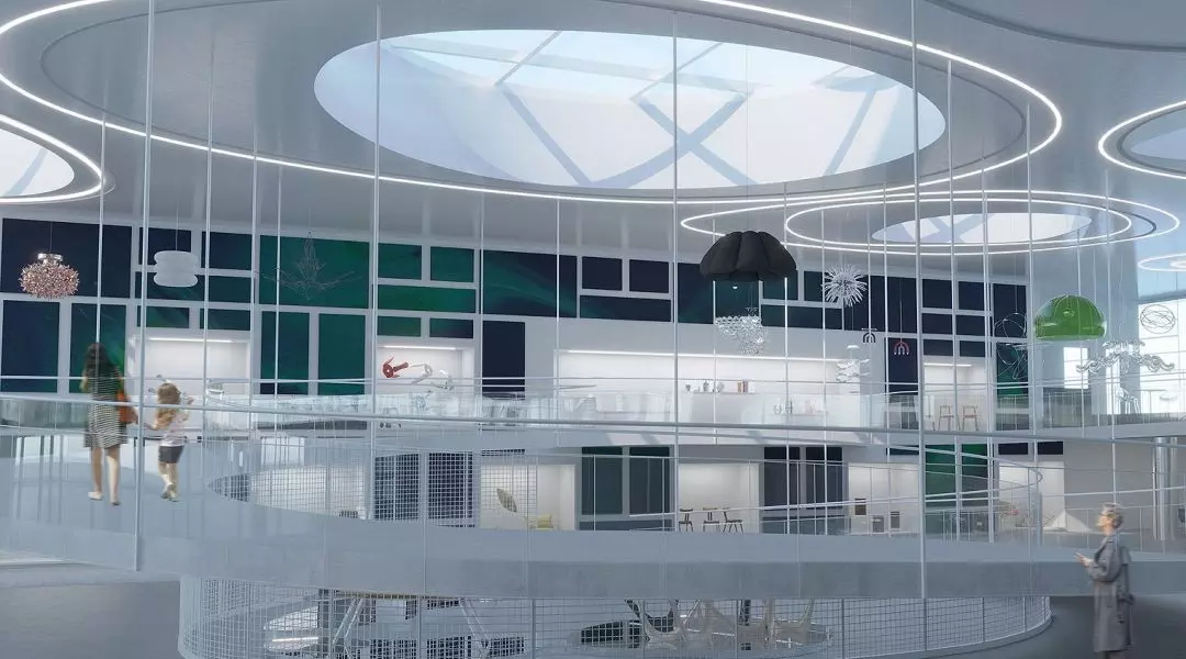 I Wyróżnienie honorowe, „Projekt wnętrz stałej galerii designu”
