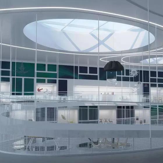 I Wyróżnienie honorowe, „Projekt wnętrz stałej galerii designu”