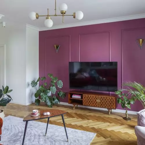 Colorful apartment for family with children