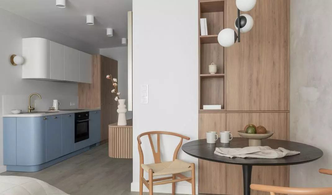 An apartment with an exceptional kitchen