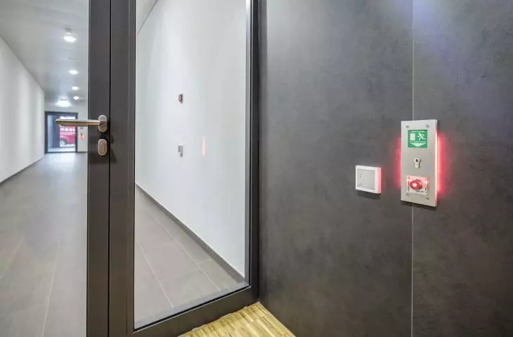 Electrically controlled escape route systems