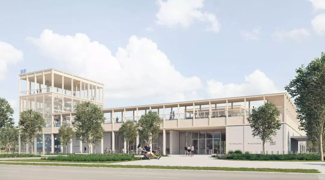 II Nagroda w konkursie na projekt pływalni