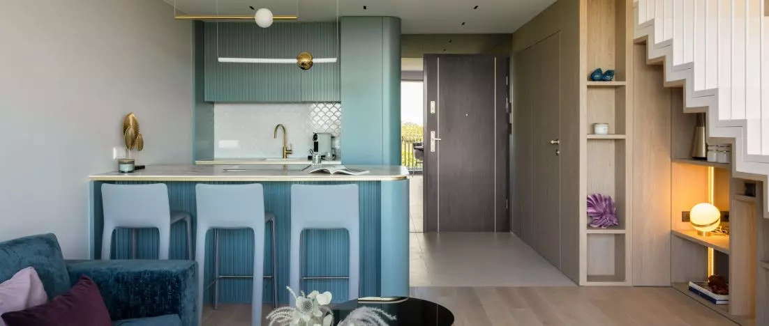 Rodzinny apartament inspirowany Bałtykiem