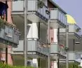 Moduły mocowane są do balustrad balkonowych