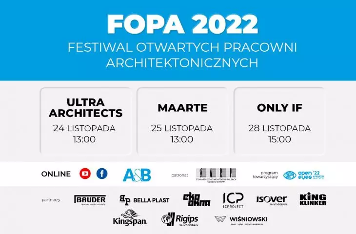 The autumn edition of the Architecture Open Studio Festival is about to start!