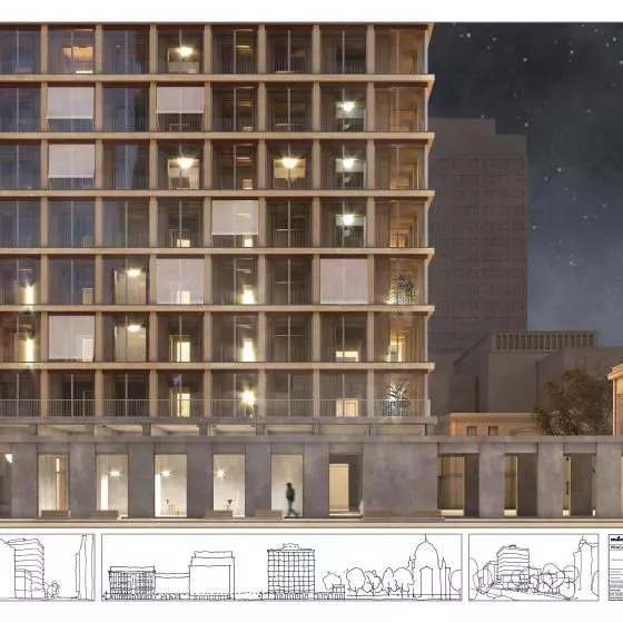 I Nagroda, „Architektura mieszkaniowa w obliczu zmian klimatu. Projekt budynku wielorodzinnego w Warszawie”
