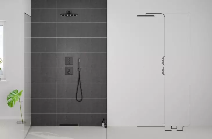 Shower with water recycling function - GROHE brand innovation