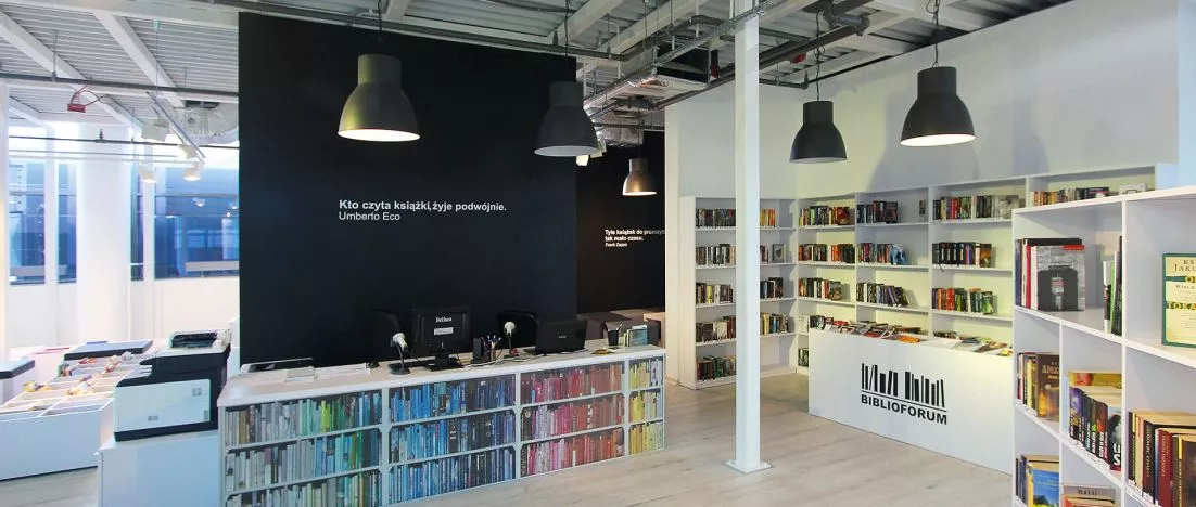 Punkt biblioteczny w budynku CH Forum w Gliwicach