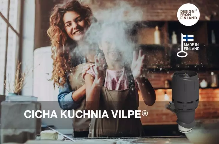 Cicha wentylacja kuchni – okap bez silnika połączony z turbiną dachową – Cicha Kuchnia Vilpe®