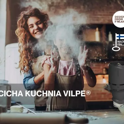 Cicha wentylacja kuchni – okap bez silnika połączony z turbiną dachową – Cicha Kuchnia Vilpe®