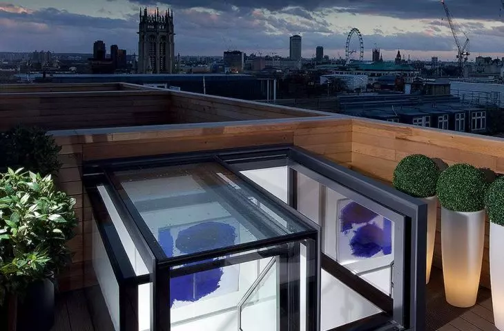 Comfortable access to the roof terrace