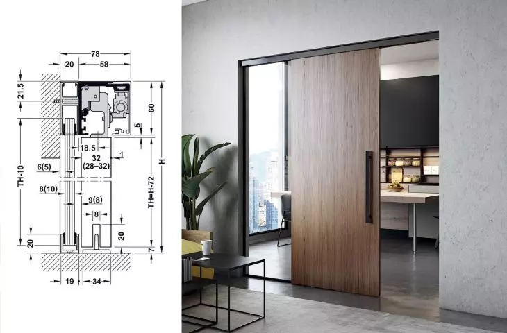 Sliding and folding systems for wooden and glass doors