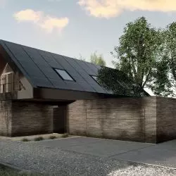 Dach solarny 2w1 doskonale uzupełnia bryłę domu i nadaje mu ponadczasowy charakter