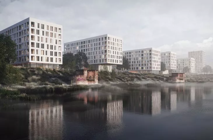 Osiedle przy ulicy Białowieskiej we Wrocławiu