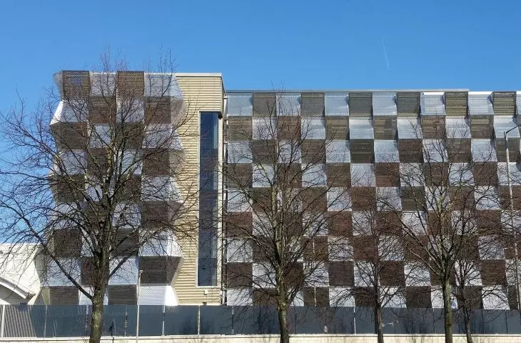 Cineword New Mersey Retail Park - perforated metal facade