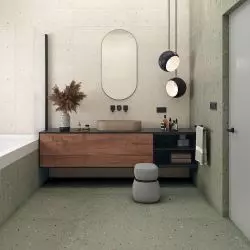 CROCCANTE-R Menta 80x80 cm + TOPPING-R Menta 32x99 cm