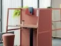 Biurko Wariant z wysoką zabudową i pneumatyczną regulacją wysokości