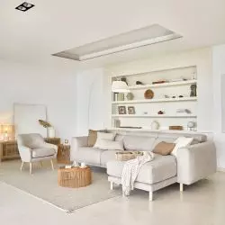 Sofa Singa, fotel Cindrela, stoliki Elmina i meble z kolekcji Beyla