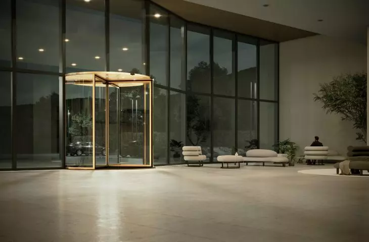 New revolving doors of the PREMIUM class GEZE Revo.PRIME