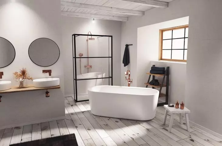 Ceramiczne umywalki nablatowe Livit Marmic i wanna Modesty - nowe trendy w łazience