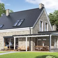 Dachówka ceramiczna BERGAMO, projekt Archipelag