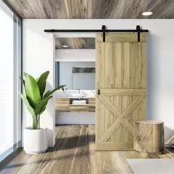 Drzwi Modern Rustic Dąb Belkowy, model: Modern Rustic X, system przesuwny: REA
