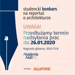 Konkurs na reportaż o architekturze