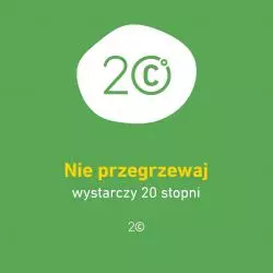Akcja 20 stopni ma na celu propagowanie oszczędzania energii