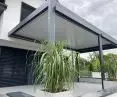 Slatted pergola