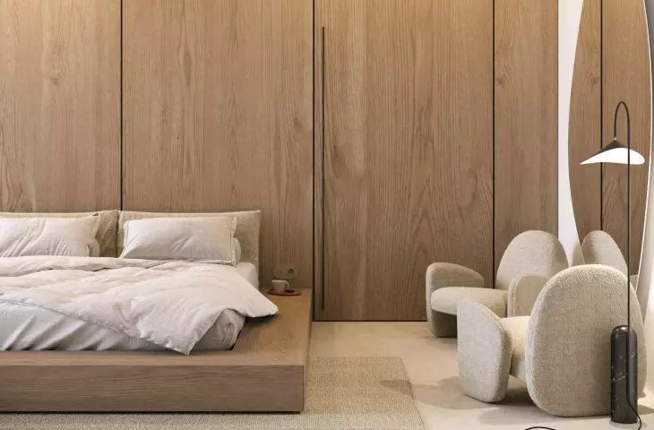 Japandi style bedroom