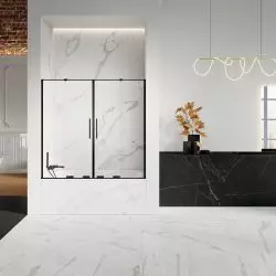 Dwuskrzydłowy parawan nawannowy z kolekcji Smart Black