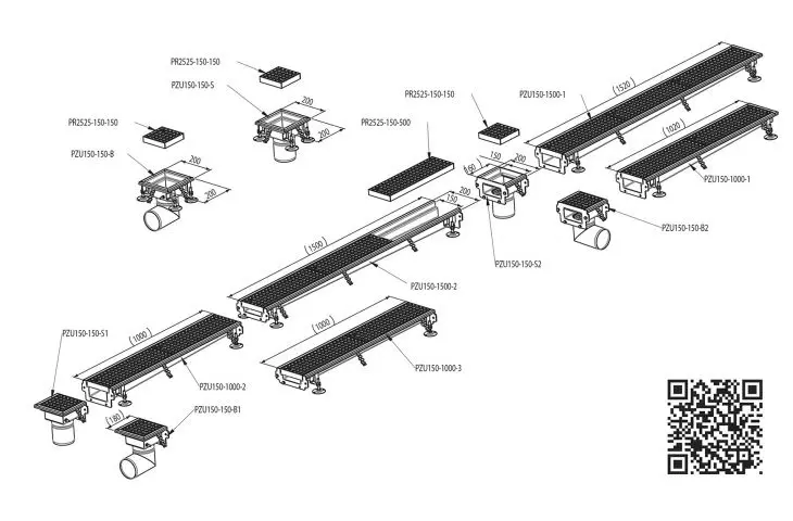 Segmented channels from LAF