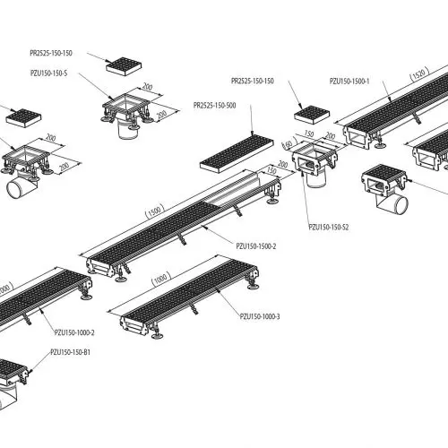 Segmented channels from LAF