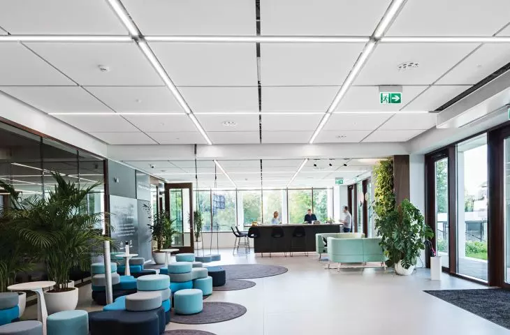 Office Inspiration Centre, Nowy Styl Group, Kraków, Produkty: Ecophon Master™ Matrix