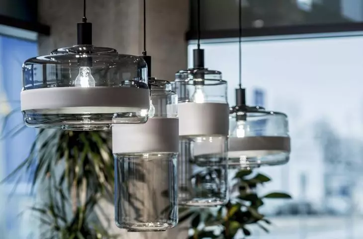 Szklane lampy wiszące Umbriel Anthracite
