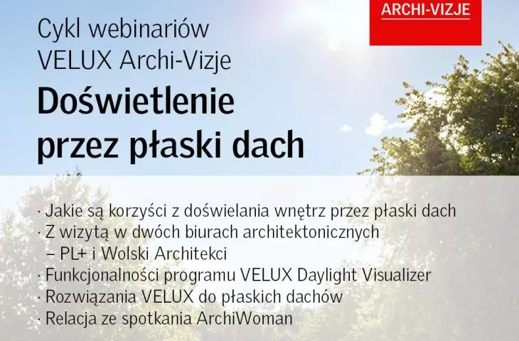 VELUX Archi-Vizje – „Doświetlenie przez płaski dach”