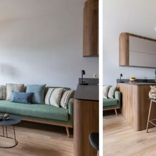 Metamorphosis of an apartment for a family with a cat