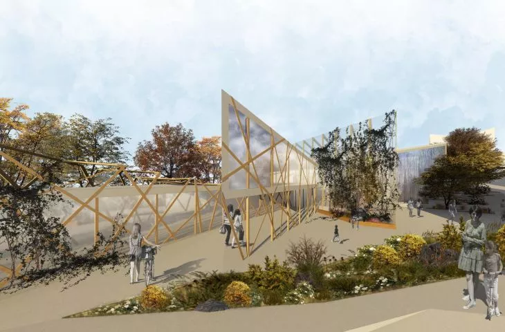 „Przestrzeń Wieliczka. Targ + Muzyka”, pierwsze miejsce, proj.: Paulina Dziadkowiec