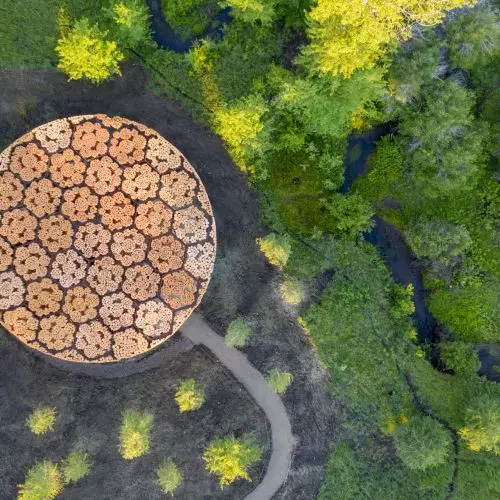 Xylem — drewniany pawilon projektu Francisa Kéré