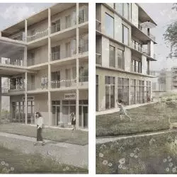 Proponowany budynek mieszkalny został wykonany w konstrukcji drewnianej CLT