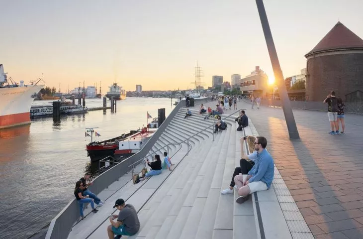 Promenada w Hamburgu, proj.: Zaha Hadid Architects