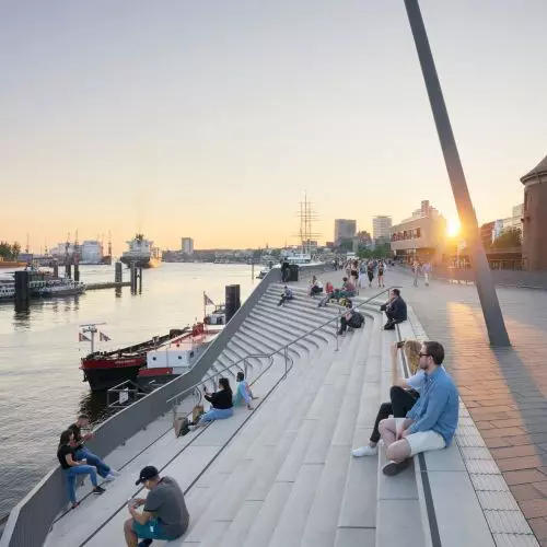 Promenada w Hamburgu, proj.: Zaha Hadid Architects