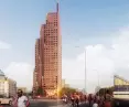 Wizualizacja wieżowca przy pl. Zawiszy